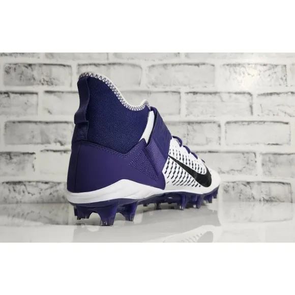 Nike Alpha Menace Pro 2 Mid Football Cleats White Purple Mens Size 14 BV3945-104