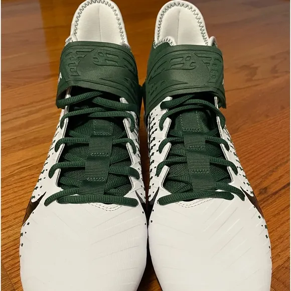 Nike Alpha Menace Pro 2 Mid Green White Football Cleats, Size 11.5 BV3945-107