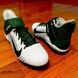 Nike Alpha Menace Pro 2 Mid Green White Football Cleats, Size 11.5 BV3945-107