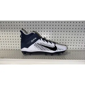 Nike Alpha Menace Pro 2 Mid Mens Football Cleats Size 13 Navy Blue White