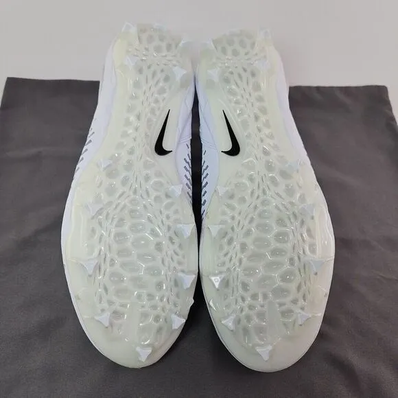 Nike Alpha Menace Pro 2 White Football Cleats BV3951-100 Men's Size 12.5‎ W