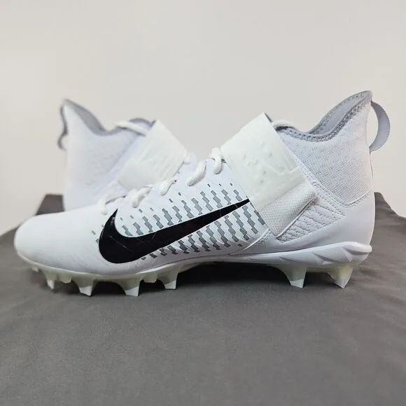 Nike Alpha Menace Pro 2 White Football Cleats BV3951-100 Men's Size 12.5‎ W