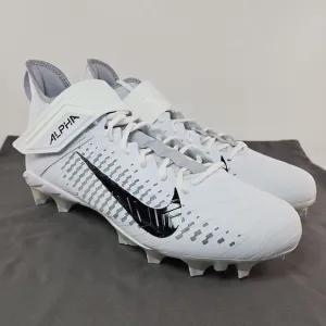 Nike Alpha Menace Pro 2 White Football Cleats BV3951-100 Men's Size 12.5‎ W