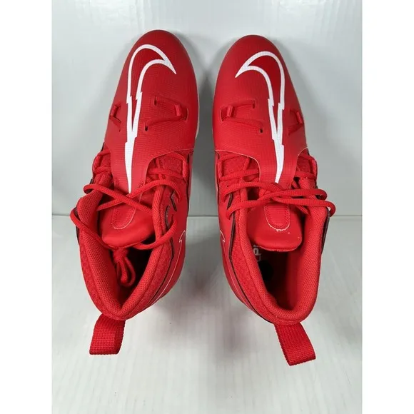Nike Alpha Menace Pro 3 Football Cleats University Red Mens Size 11.5 CT6649-616