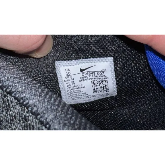 Nike Alpha Menace Pro 3 Mens Football Cleats Size 10 Black Blue CT6649-007