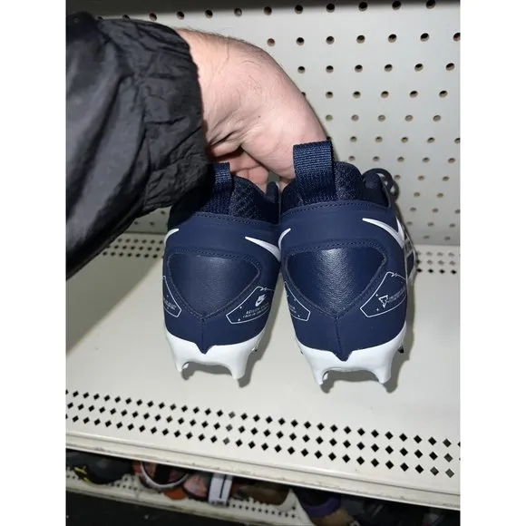 Nike Alpha Menace Pro 3 Mens Football Cleats Size 10 Navy Blue White CT6649-400