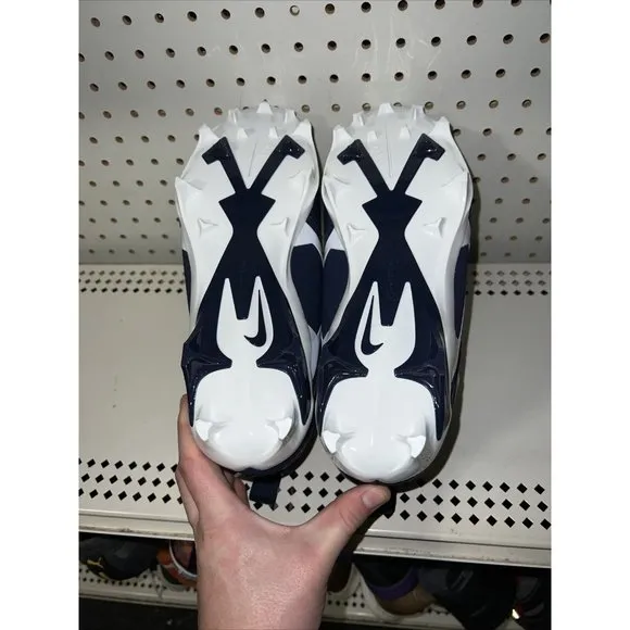 Nike Alpha Menace Pro 3 Mens Football Cleats Size 10 Navy Blue White CT6649-400