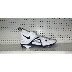 Nike Alpha Menace Pro 3 Mens Football Cleats Size 10 White Navy Blue Black