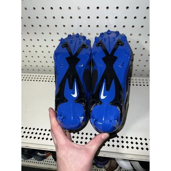 Nike Alpha Menace Pro 3 Mens Football Cleats Size 10.5 Black Blue CT6649-007