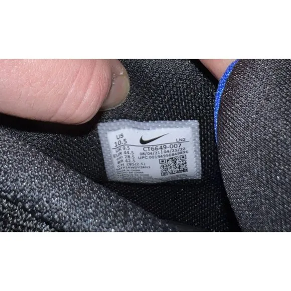 Nike Alpha Menace Pro 3 Mens Football Cleats Size 10.5 Black Blue CT6649-007