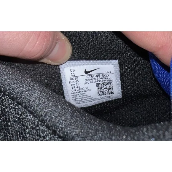 Nike Alpha Menace Pro 3 Mens Football Cleats Size 11 Black Blue CT6649-007