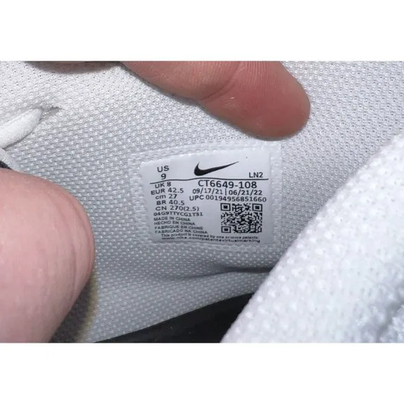 Nike Alpha Menace Pro 3 Mens Football Cleats Size 9 White Navy Blue Black