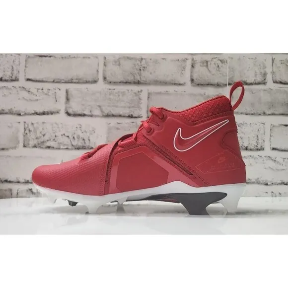 Nike Alpha Menace Pro 3 University Red Football Cleats CT6649-616 Size 9.5