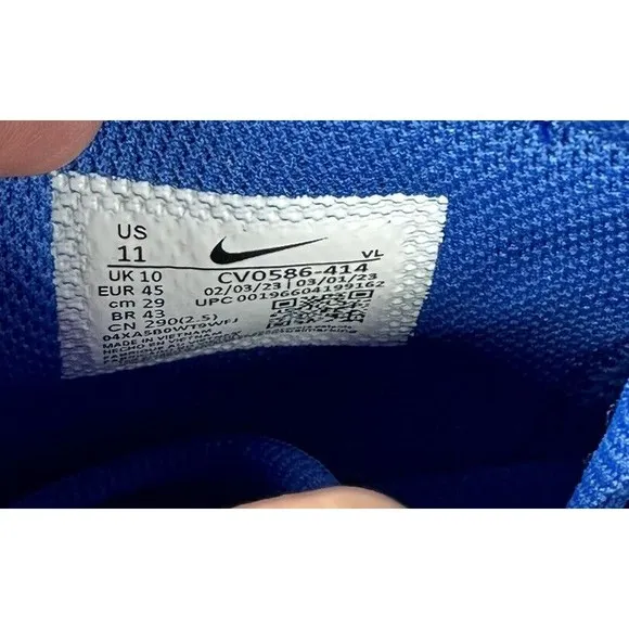 Nike Alpha Menace Varsity 3 Royal Blue Football Cleats Size 11 CV0586-414 NEW