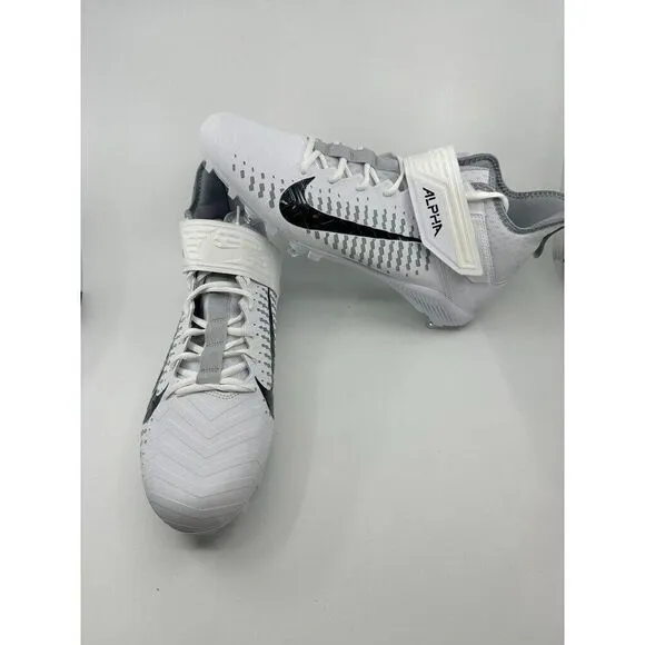Nike Alpha Menace Pro 2 D White Football Detachable Cleats CK4277-100 Mens 15
