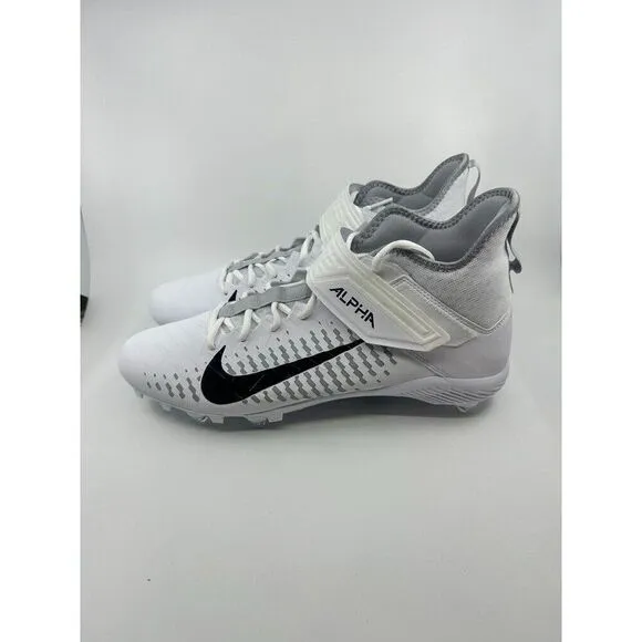 Nike Alpha Menace Pro 2 D White Football Detachable Cleats CK4277-100 Mens 15