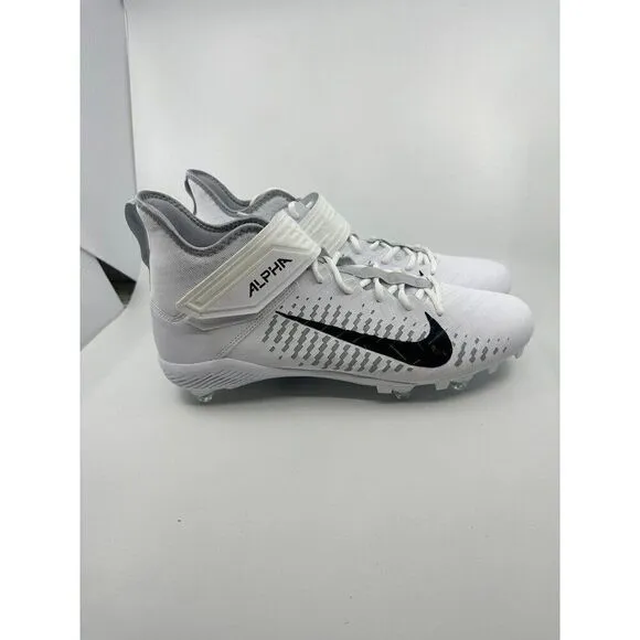 Nike Alpha Menace Pro 2 D White Football Detachable Cleats CK4277-100 Mens 15