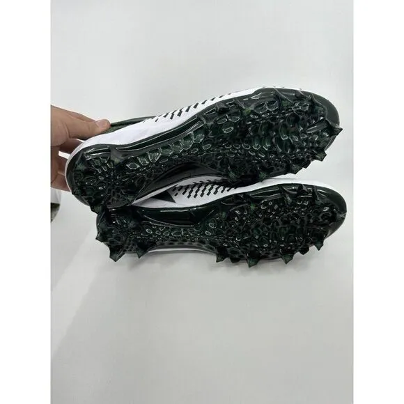 Nike Alpha Menace Pro 2 Football Cleats White Green BV3945-107 Men's Size 12