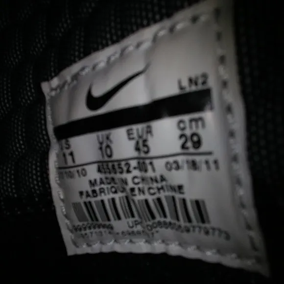 Nike Alpha Men's Cleats Shoes Size 11