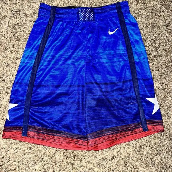 Nike Basketball Team USA Authentic Tokyo Road Blue Short Sample