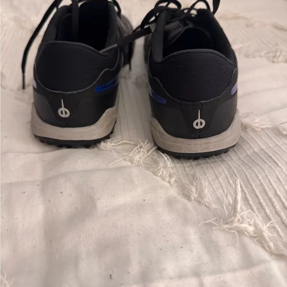 Nike Black Athletic Shoes Indoor Soccer with Knit Material and Firm Sole