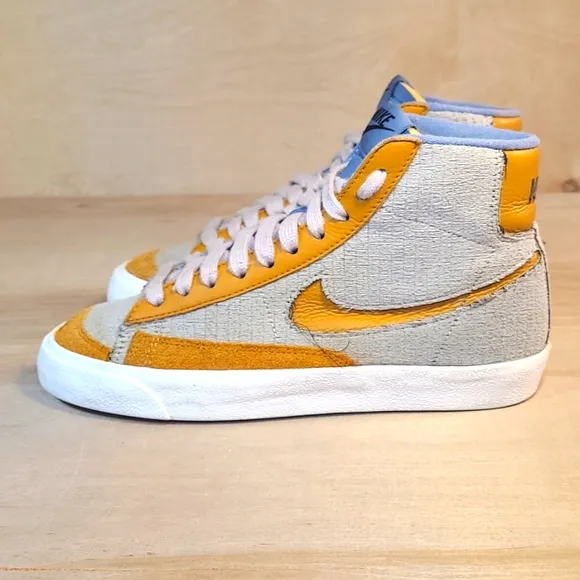Nike Blazer 77 High-Top Corduroy Suede And Leather 5.5 Mens/7 Womens Sneakers