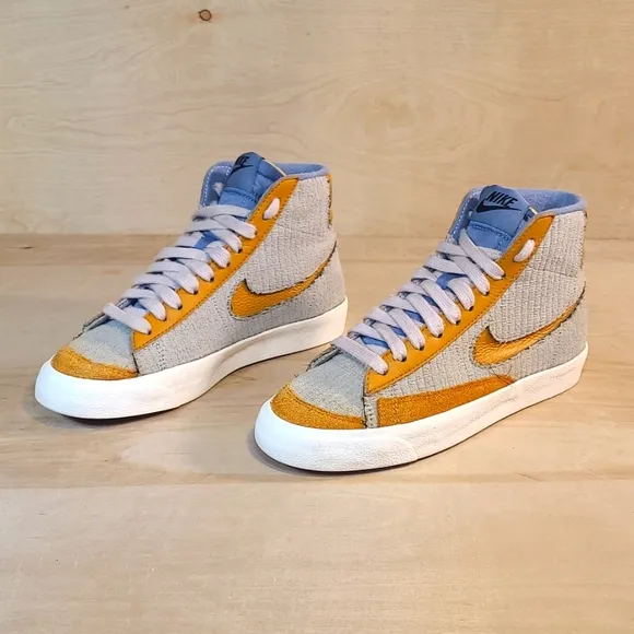 Nike Blazer 77 High-Top Corduroy Suede And Leather 5.5 Mens/7 Womens Sneakers