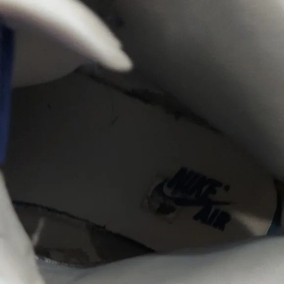 Nike Blue and White Sneakers High-Top Design