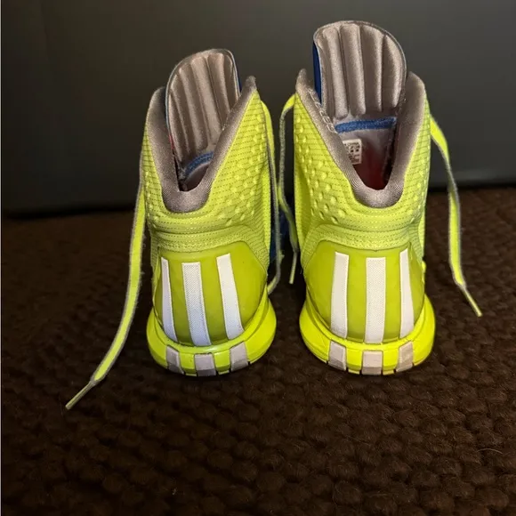 Nike Blue and Yellow Athletic Shoes High-Top Design