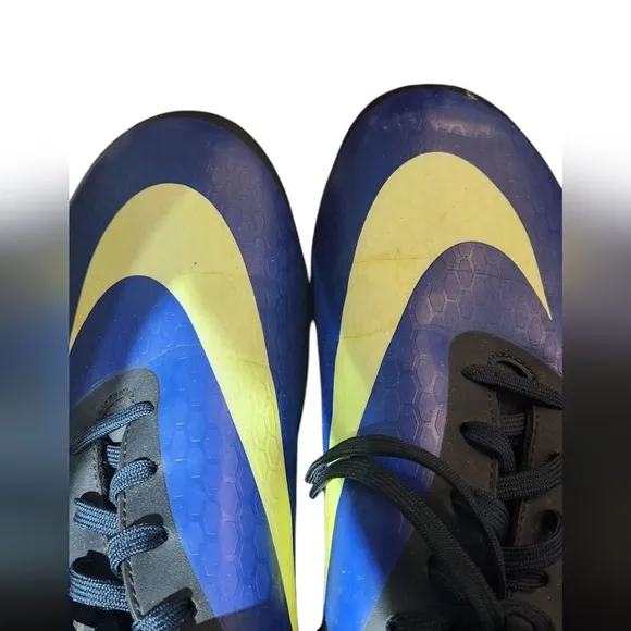 Nike Blue and Yellow AZKJSoccer Cleats Mens Size 13 EUC
