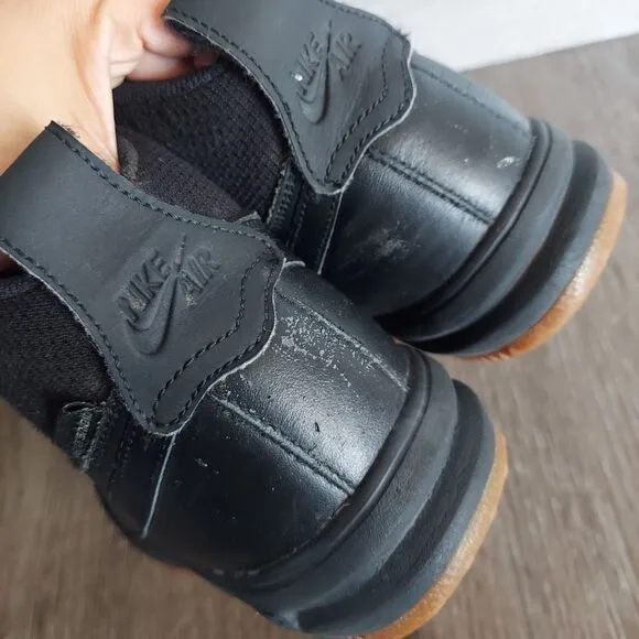 Nike Boys Black Lunar Force 1 Duckboot Shoes Size 6.5 Youth Lace Up High Top