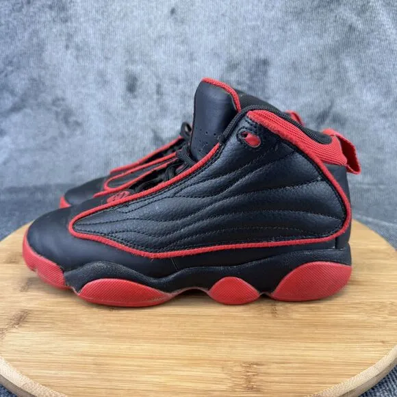 Nike Boys Jordan Pro Strong Size 3Y Shoes Red Black Basketball Training Sneakers