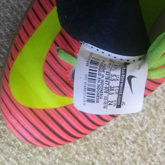 Nike Boys Mercurial Indoor Soccer Shoes
