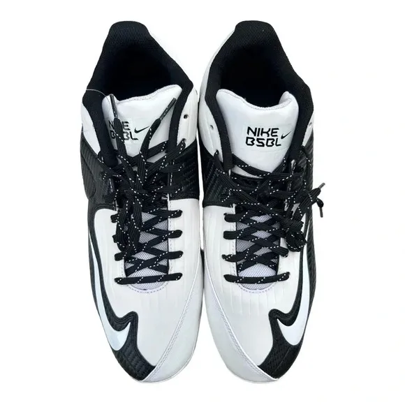 Nike BSBL MVP Pro Metal 2 White Black Baseball Cleats Men’s US Size 13 NWOT