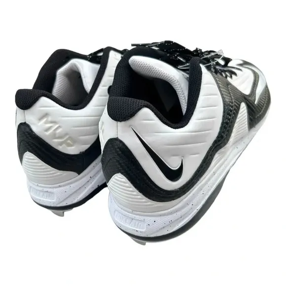 Nike BSBL MVP Pro Metal 2 White Black Baseball Cleats Men’s US Size 13 NWOT