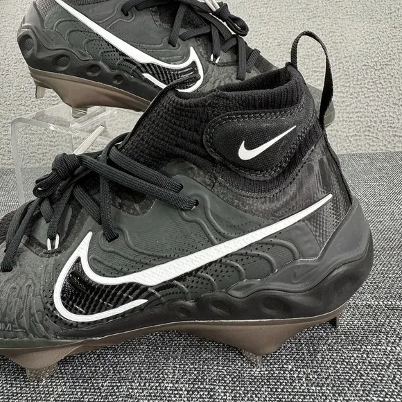 Nike Cleats Mens Size 7 Metal Black Grey Alpha Huarache NXT Baseball DJ6517-010