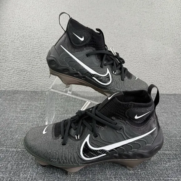 Nike Cleats Mens Size 7 Metal Black Grey Alpha Huarache NXT Baseball DJ6517-010