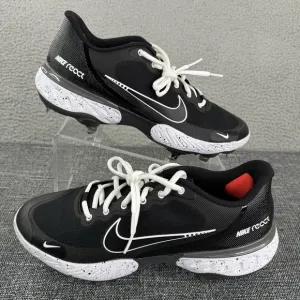 Nike Cleats Mens Size 8.5 Black Alpha Huarache Elite 3 Metal Baseball CK0746-010