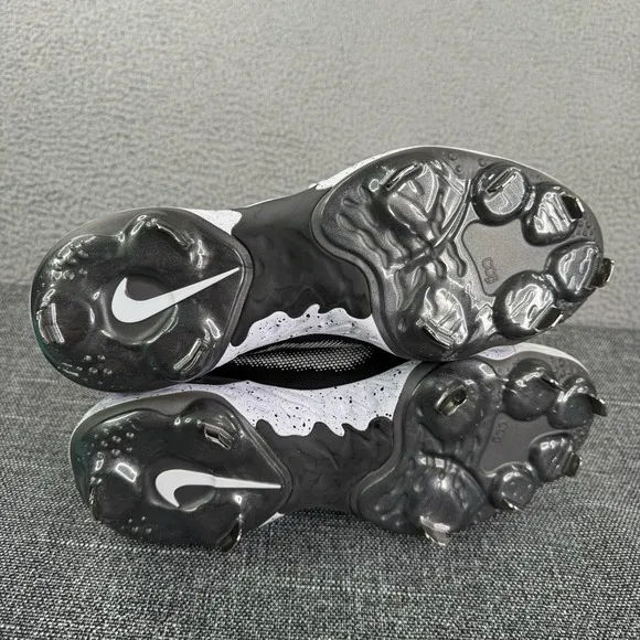 Nike Cleats Mens Size 8.5 Black Alpha Huarache Elite 3 Metal Baseball CK0746-010