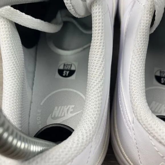 Nike Court Legacy (GS) White -Boys Sneakers - Size 5Y - DA5380-104