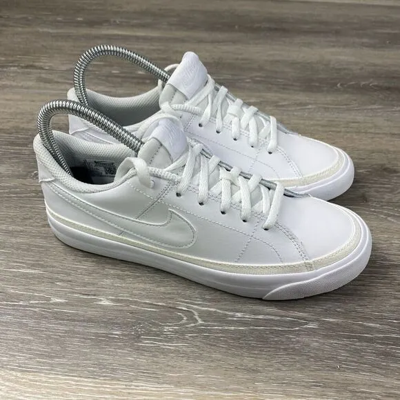 Nike Court Legacy (GS) White -Boys Sneakers - Size 5Y - DA5380-104