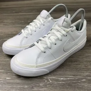 Nike Court Legacy (GS) White -Boys Sneakers - Size 5Y - DA5380-104
