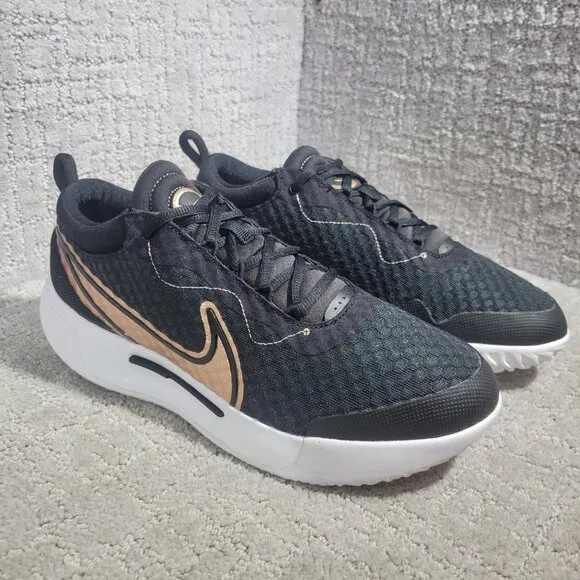 Nike Court Zoom Pro Women's Size 9.5 US Black Bronze Tennis Shoes DH0990-091