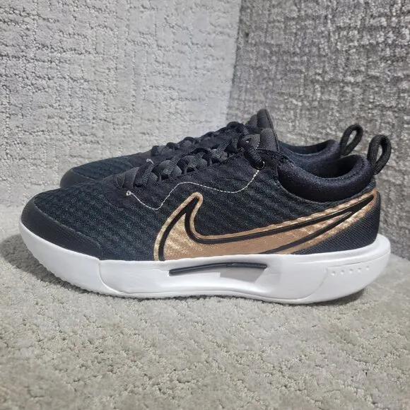 Nike Court Zoom Pro Women's Size 9.5 US Black Bronze Tennis Shoes DH0990-091