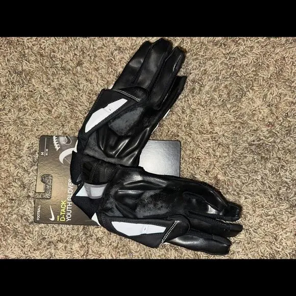 Nike D-Tack 6.0 Youth Lineman Padded Football Gloves