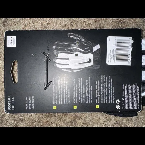 Nike D-Tack 6.0 Youth Lineman Padded Football Gloves