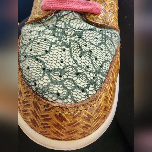 NIKE DUNK HIGH RARE 2007 Nori Desert Bloom - Sneakers, green, pink, size 9.5