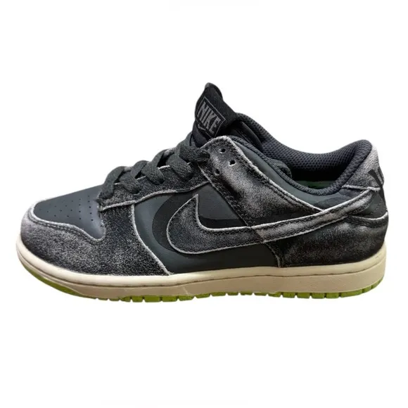 NIKE Dunk Low Se, DQ6216 001, Iron grey/Phantom-grost Green, Boys shoes, size 3