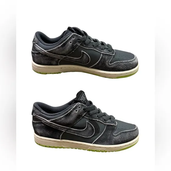 NIKE Dunk Low Se, DQ6216 001, Iron grey/Phantom-grost Green, Boys shoes, size 3