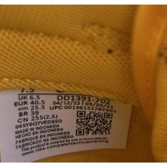 Nike Dunk Low Shoes &quot;Arizona State&quot; (DD1391-702) 7.5 BZ